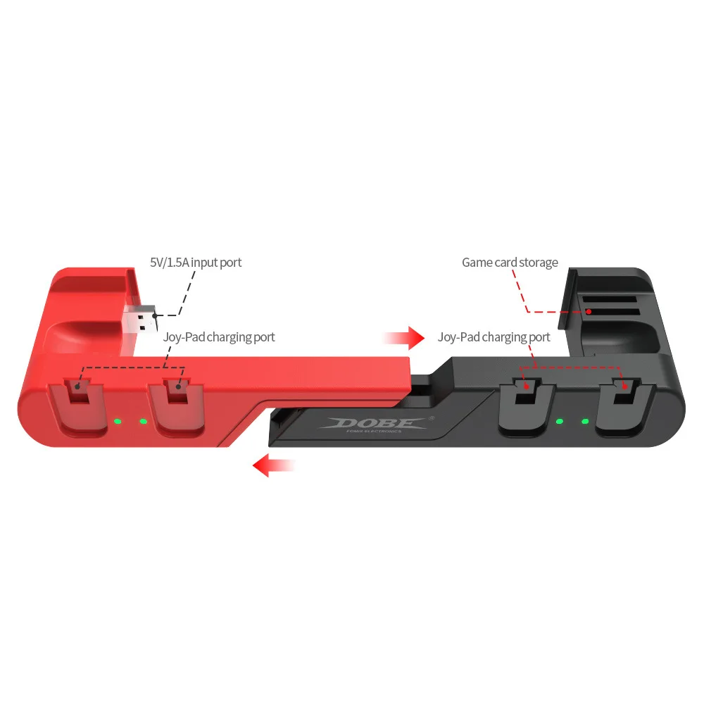 

For Joy Cons Controllers Charger Stand Charging Dock Base Station For NS Switch NS NX Console Charge Holder 2 Game Slots