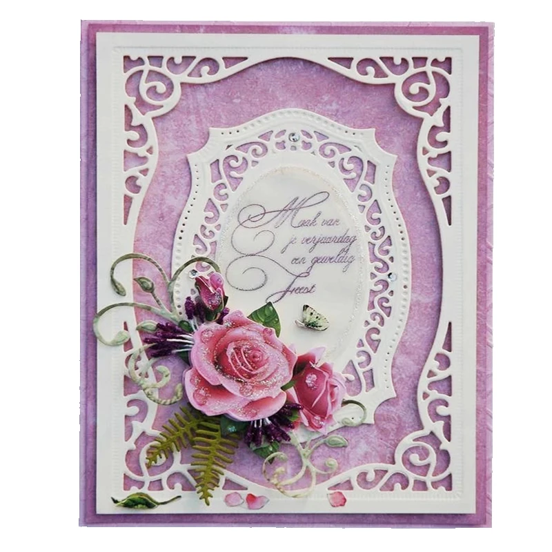 Прямоугольные кривые рамки Многослойные Этикетки металлические штампы для