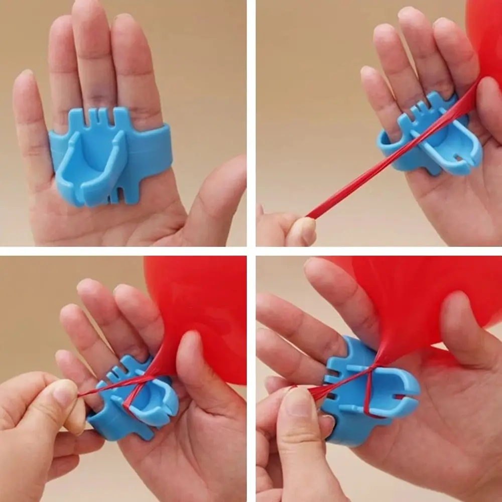 Пластиковый латексный зажим для воздушных шаров 2 шт. застежка-полоска держатель