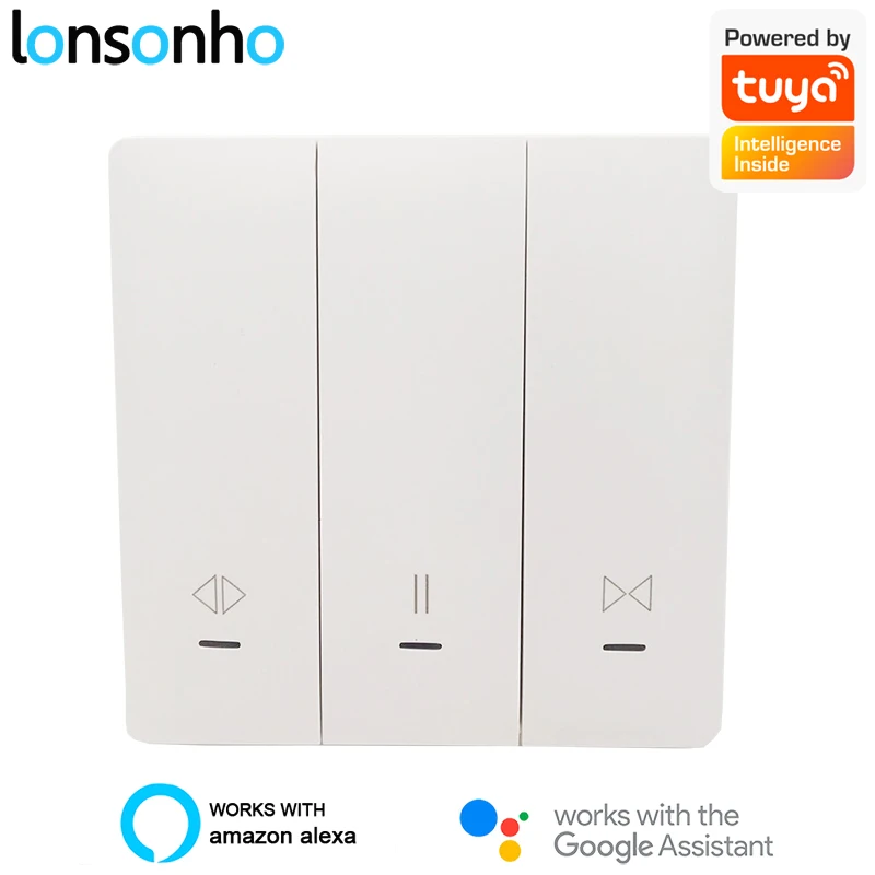 

Переключатель для штор Lonsonho Tuya Smart Life с поддержкой Wi-Fi