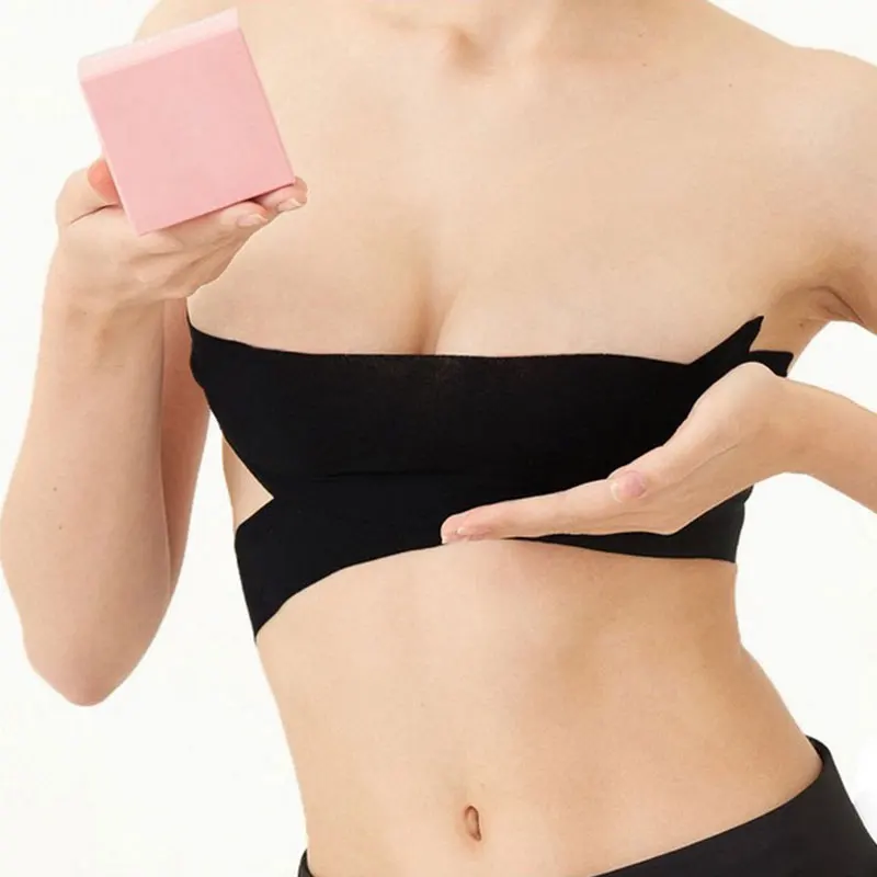 Женская лента для подтяжки груди С одноразовым кружевным набором накладок на соски, наклейка с эффектом пуш-ап, лента «сделай сам», невидимы...
