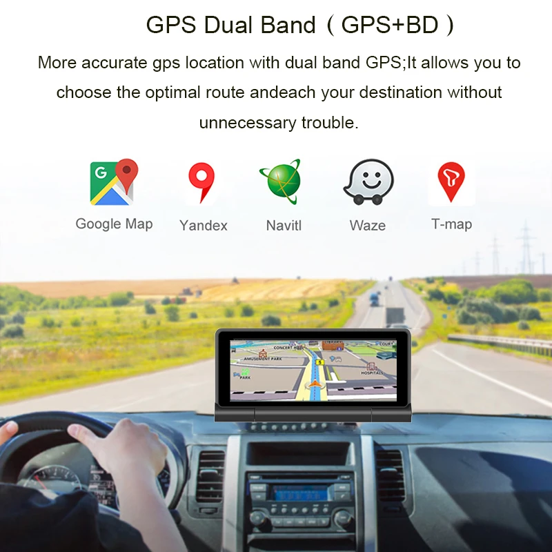 Anfilite 4G 6 86 ''Автомобильный gps навигатор ADAS Bluetooth Android 5 1 Навигатор Автомобильный
