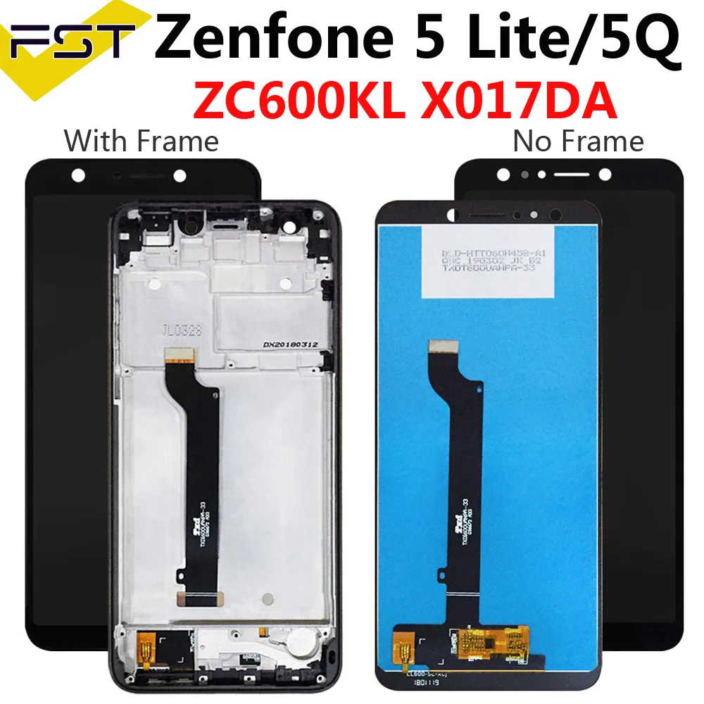 6,0 ''для Asus ZenFone 5 Lite 5Q X017DA lcd ZC600KL S630 SDM630 lcd дисплей+ сенсорный экран дигитайзер+ рамка для Asus ZC600KL lcd