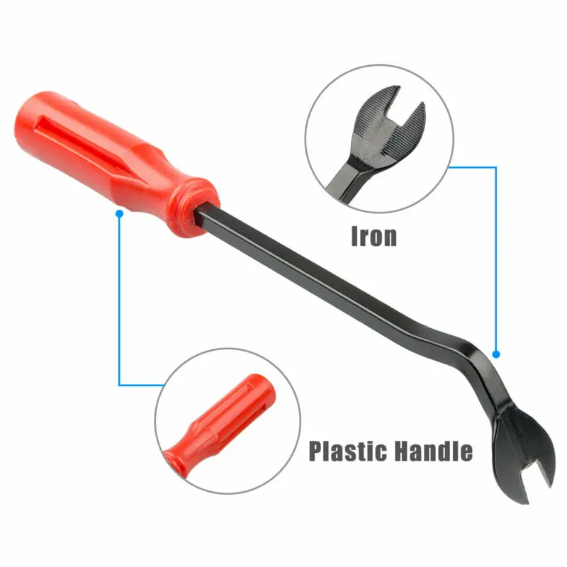 

Black+Red Car Door Plastic & Iron Panel Remover Rust Free High Quality