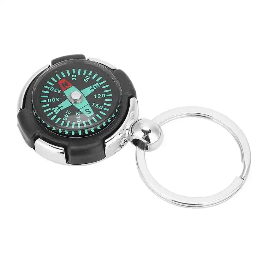 2 в 1 шин подвеска с компасом сплава цинка брелок логотипы марок машин для ключей