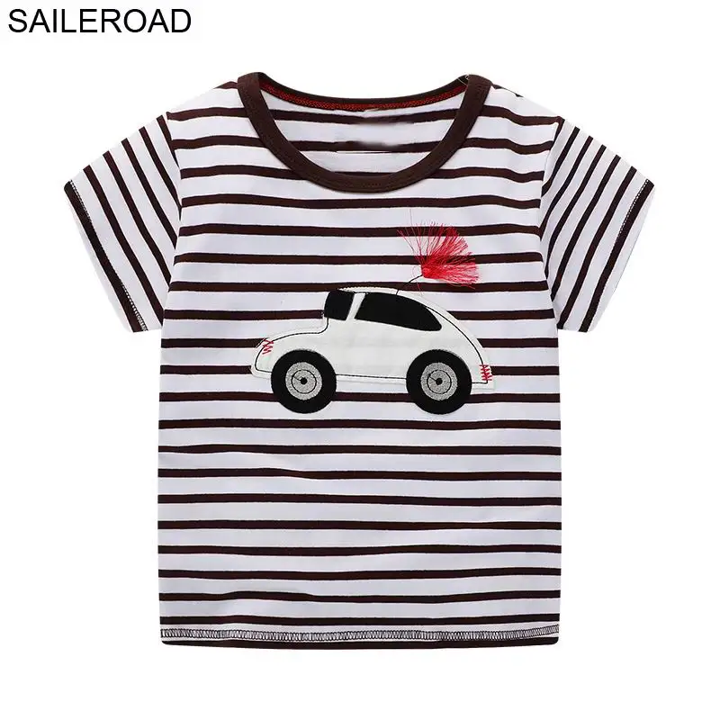 6448 same picture SAILEROAD Cotton Star Детские Мальчики Топы Футболка Для Новых Летних Малышей Младенческой Дети С Коротким Рукавом Одежда Мода Одежда для мальчика - Цвет: 6448 same picture