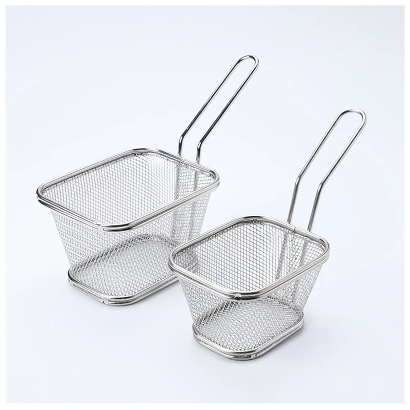 1 шт. портативная корзина для жарки из нержавеющей стали ситечко кухонная готовки
