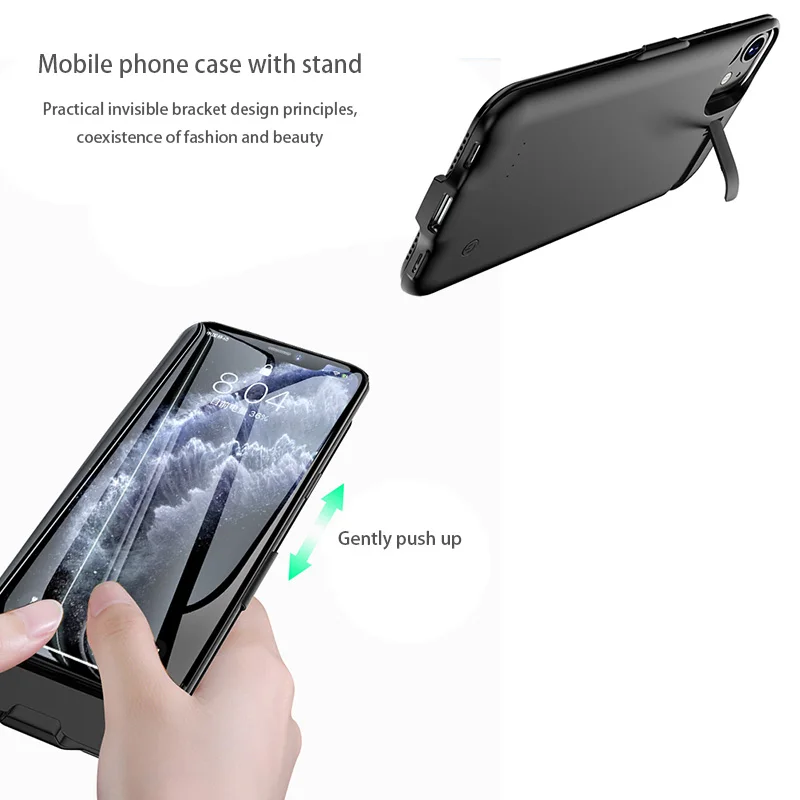 Чехол для аккумуляторной батареи iPhone 11 Pro MAX X XR XS дорожное зарядное устройство