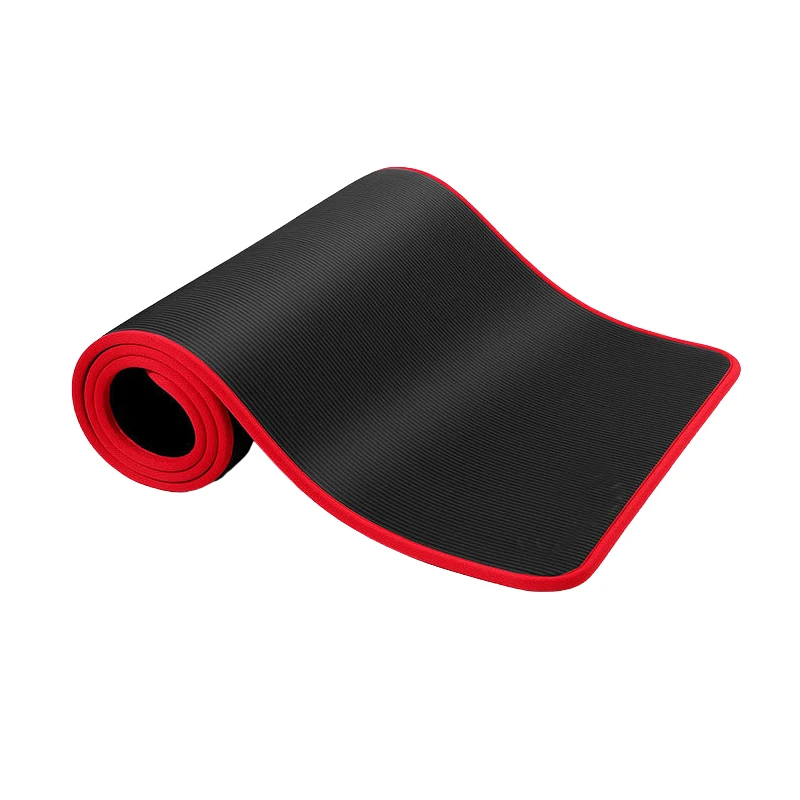 10 мм NBR коврик для йоги Домашний Тренажерный Зал Фитнес Йога Пилатес похудения