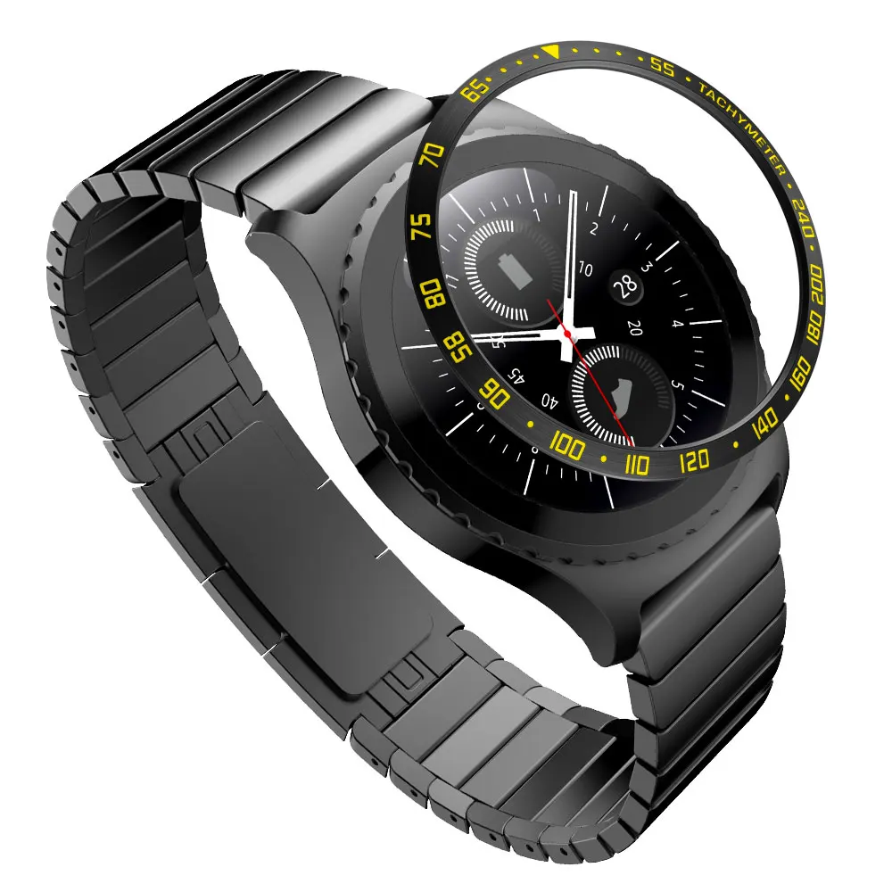 E4 Gear s3 Frontier ремешок для samsung galaxy watch 46 мм ремешок ободок для galaxy watch 46 мм Шестерня S3 металлический ободок кольцо клейкая крышка - Цвет: E4