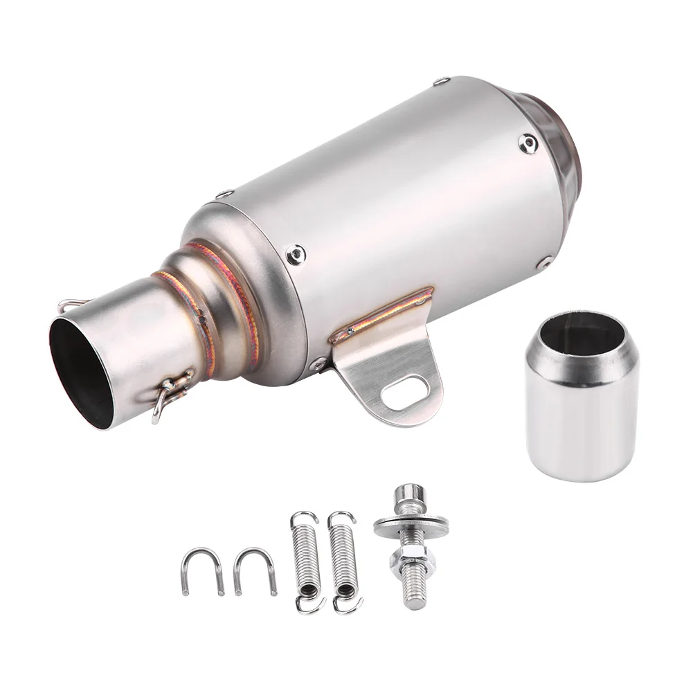 

Universal Motorcycle Muffler Exhaust Tailpipe Tail Pipe Tip Stainless Steel Titanium-Color Exhaust Exhaust Exhaust