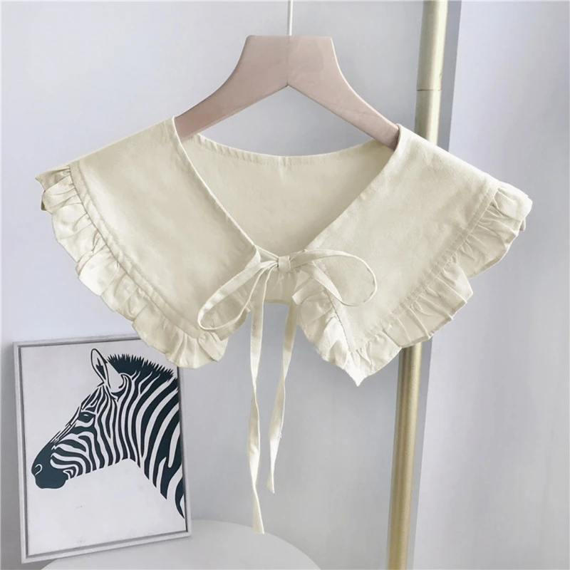 

Japanese Style Doll Decorative Collar Women's Fake Detachable Shirt Shawl Wrap Neckwear False Blouse Top for Skirt Dress