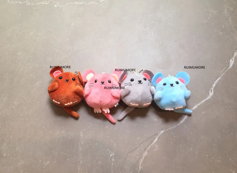 1piece random color Разные цвета, размер 5-15 см прибл., маленькая милая плюшевая игрушка-мышка, Детская плюшевая игрушка-кукла в виде животного - Цвет: 1piece random color