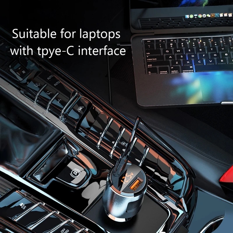 

2021 New Quick Charge Car Fast Charger Mobile Phones Fast Charger USB Adapter 65W