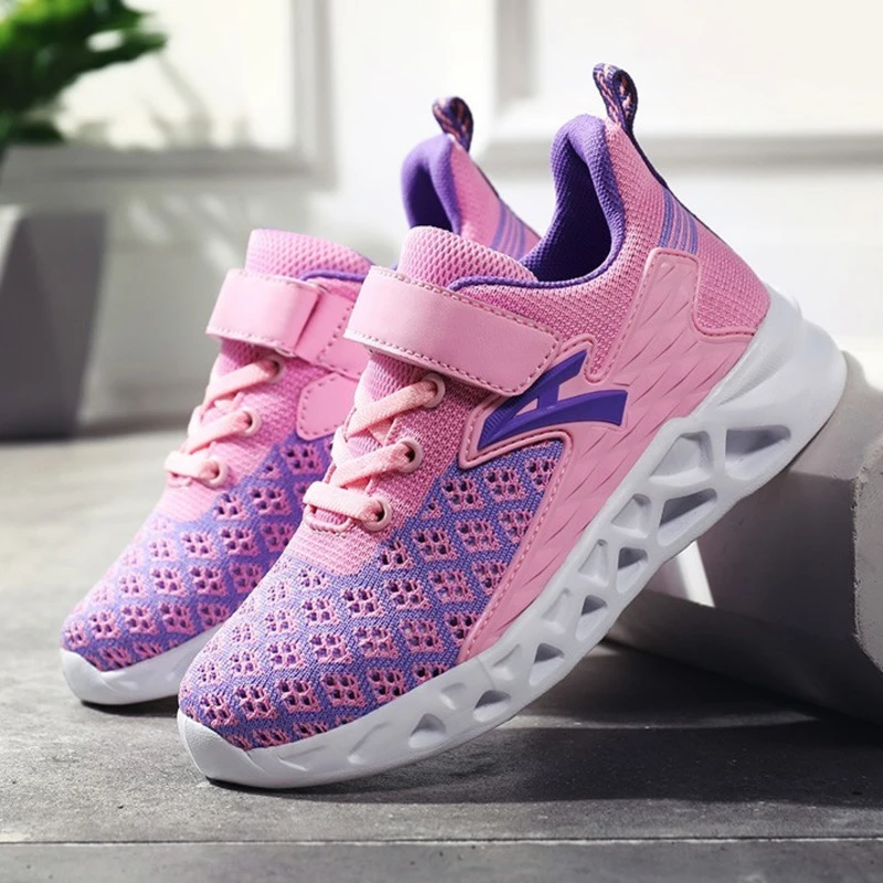 Кроссовки для девочек и мальчиков дышащая Спортивная обувь активного отдыха