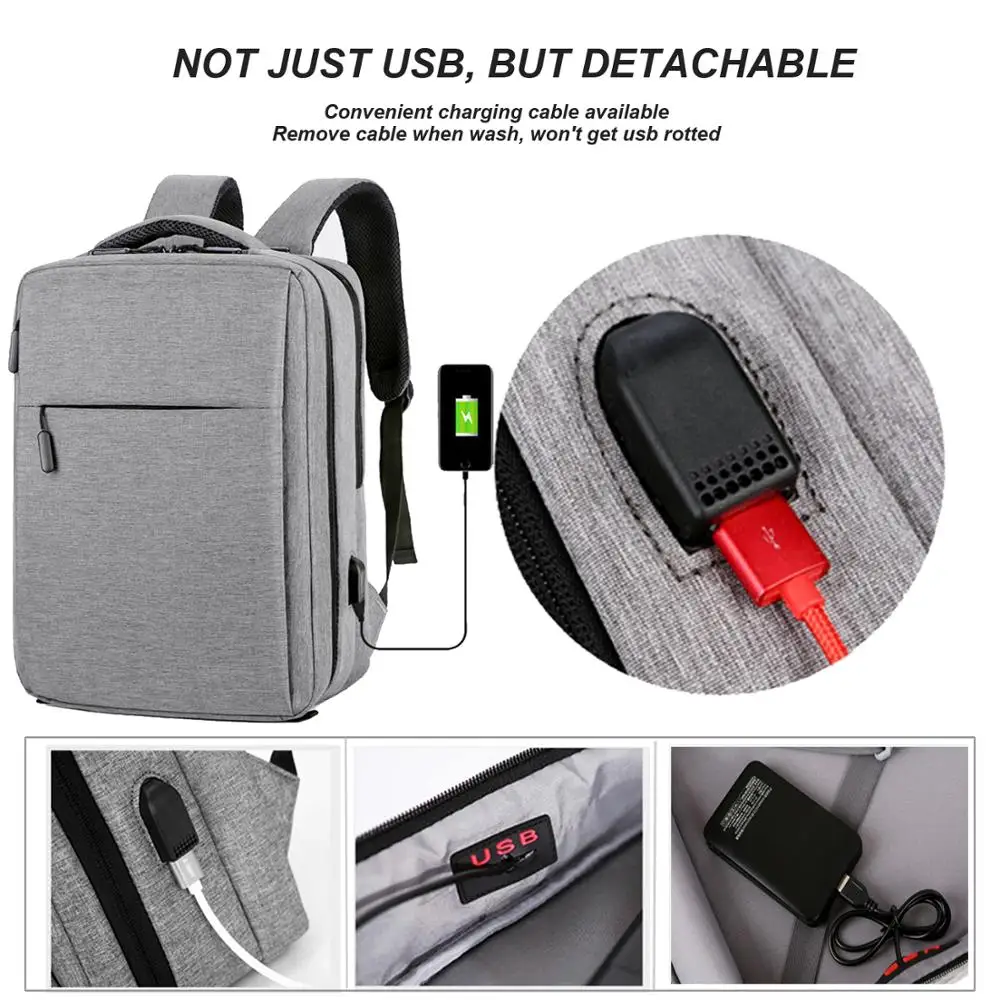 Cartinoe usb зарядка 17,3/15,6 дюймов Сумка для ноутбука Macbook Air/Pro Противоугонный рюкзак для ноутбука Мужская Дорожная сумка мужская сумка Mochila