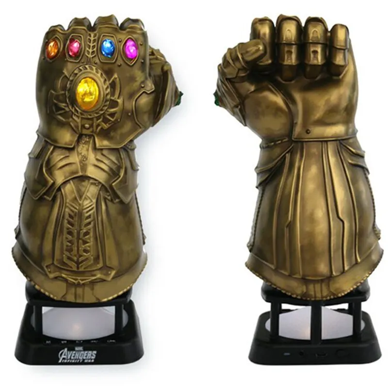 

«Мстители 3: Бесконечная война» танос бесконечные перчатки Модель Мини Bluetooth динамик USB/AUX/Bluetooth подключенный Звук светодиодный светильник к...