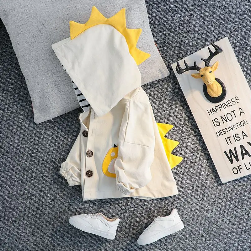 2019 осенний плащ для девочек детская верхняя одежда с капюшоном и рисунком