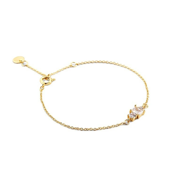 

TOSAKO New Bracelet Adjustable Gold Color Chain for Women Geometric Anniversary