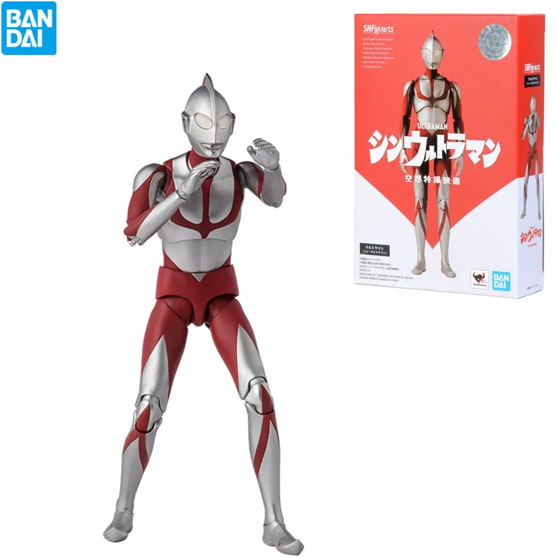 

Original Bandai SHF New Ultraman Action Figure Hand-made Toy Movie Version Fantasy Special Photo 2021 First Generation Model Toy