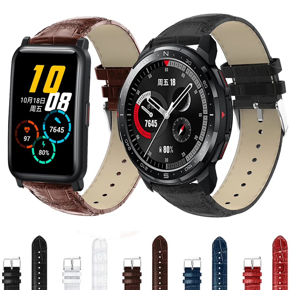 

Ремешок для часов Honor Watch GS Pro / Honor ES, сменный Браслет из натуральной кожи для наручных часов, 22 мм 20 мм