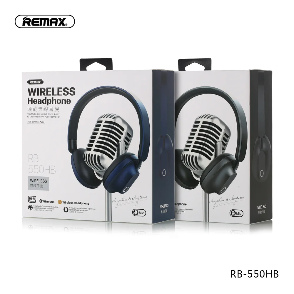 Беспроводная Bluetooth гарнитура Remax RB 300HB 550HB с сенсорной головкой