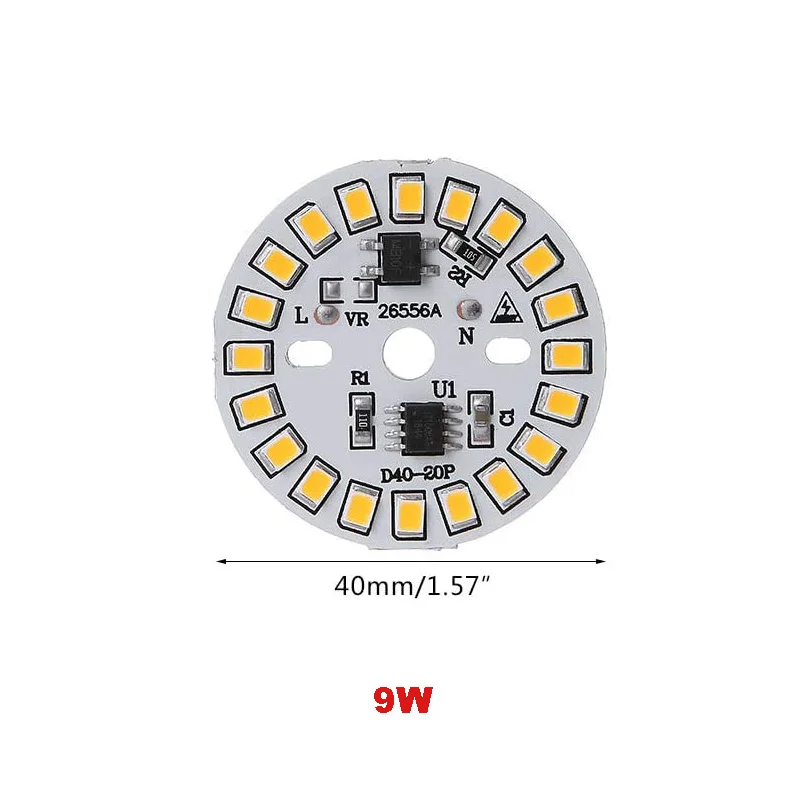 Светодиодный чип SMD2835 15 Вт 12 9 7 5 3 220 В светодиодный светодиодная лампочка с