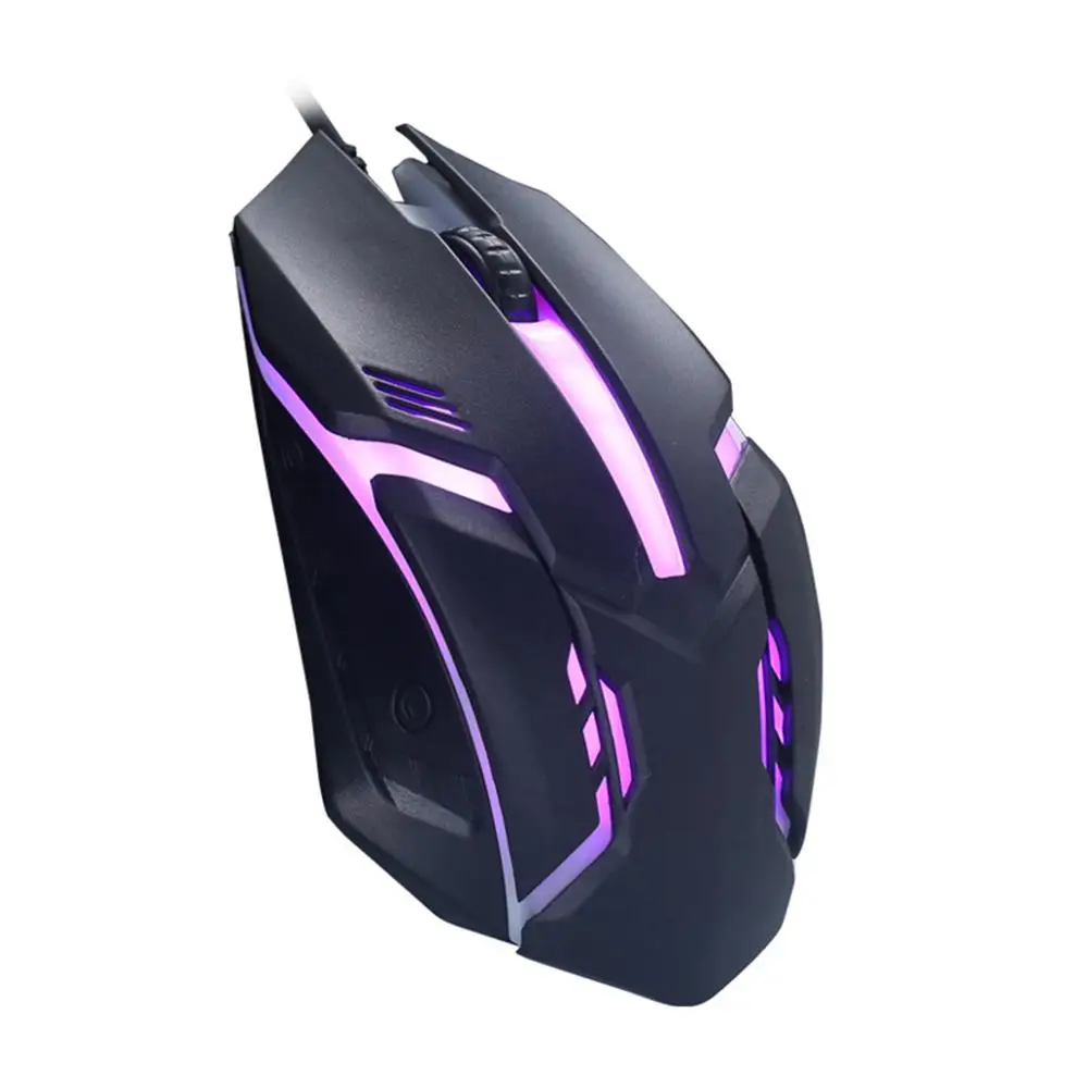 Small wired backlight usb mouse competitive gaming notebook office glowing | Компьютеры и офис