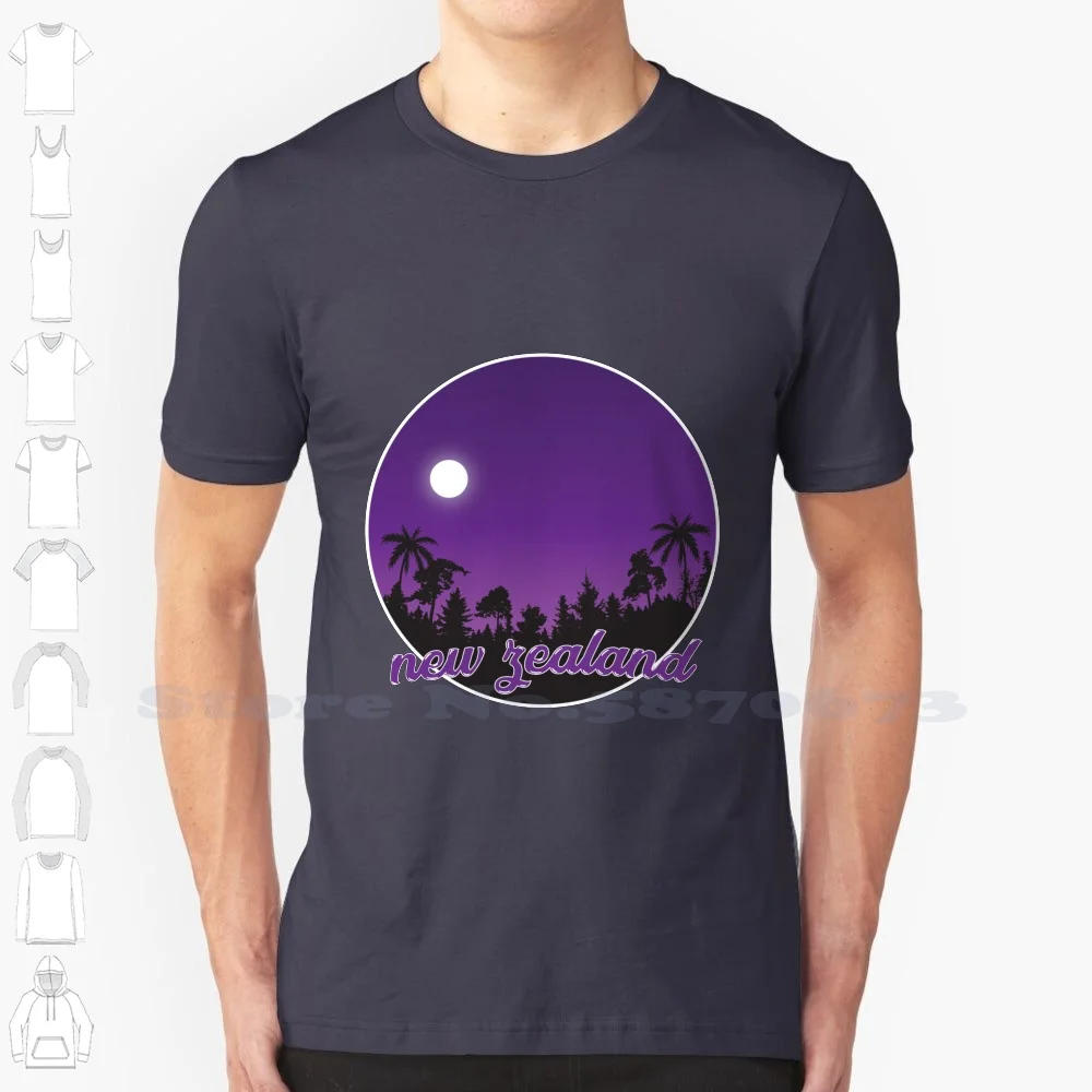 

New Caledonia Violet Paradise Fashion Vintage Tshirt T Shirts Flag Country Nation Color National Capital Vacation Travel