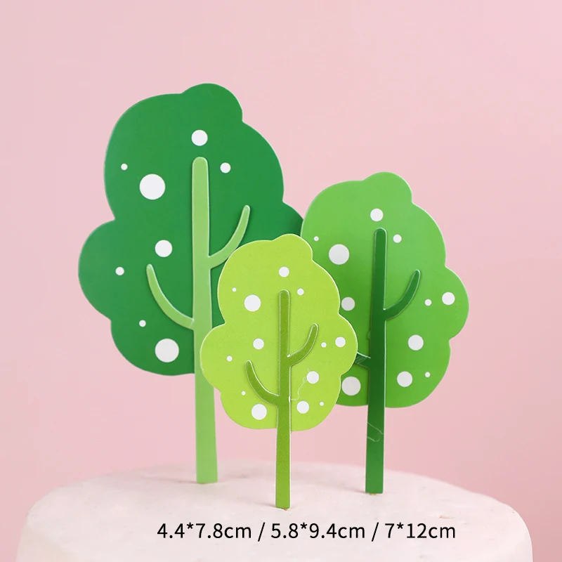 

Деревянные фигурки деревьев для торта