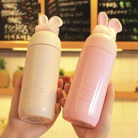 rabbit ear thermos cup for boys and girls korean version of fresh literary trend stainless steel insulation cup