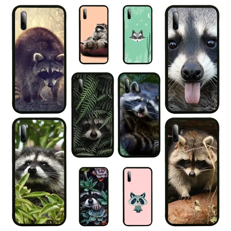 

Personalised Raccoon Bling Cute Phone Case for Huawei nova 5 6 7 pro Y5 2019 prime 2018 Y9s Y7 nax fundas cover