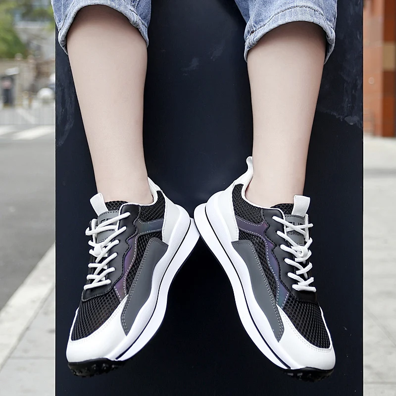 

Women Colorful Cool Sneaker Ladies Lace Up Vulcanized Shoes Casual Female Flat Comfort Walking Shoes Woman Fashion sports shoes