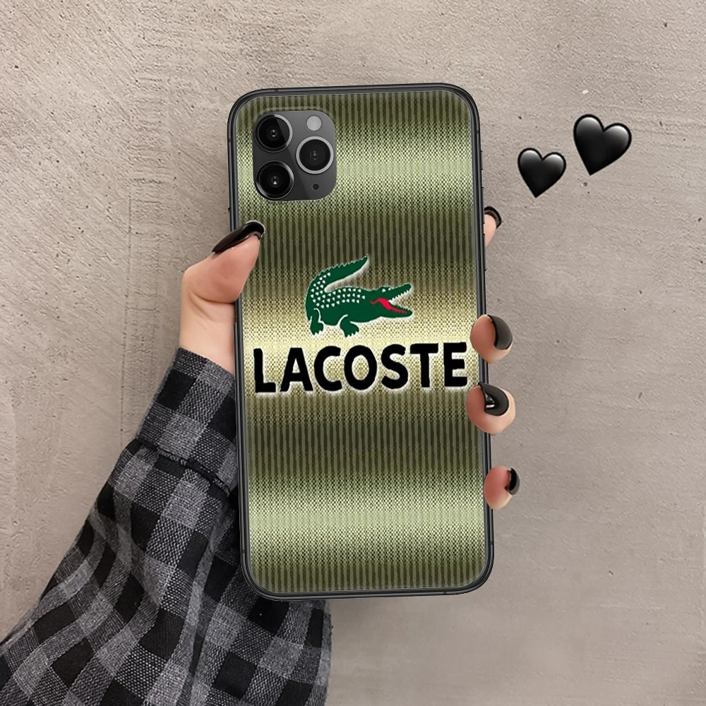 

brand design-Lacoetes fashion Phone Case Cover Hull For iphone 5 5s se 2 6 6s 7 8 12 mini plus X XS XR 11 PRO MAX black trend