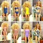 Модный Купальник для куклы Барби, игрушки для девочек, Одежда для куклы, аксессуары, бикини для кукол, игрушки для детей, купальник