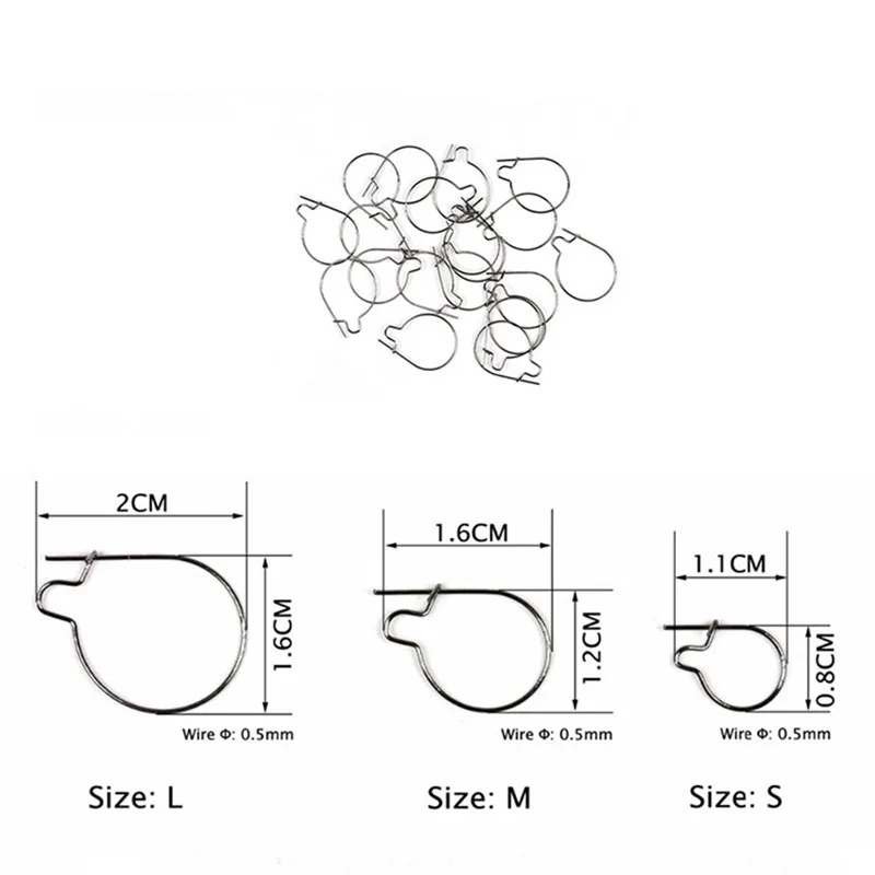 20 шт./лот рыболовные крючки из высокоуглеродистой стали с волшебным кольцом