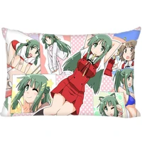 hidamari sketch anime cover throw pillow case rectangle cushion for sofahomecar decor zipper custom pillowcase 45x35cm