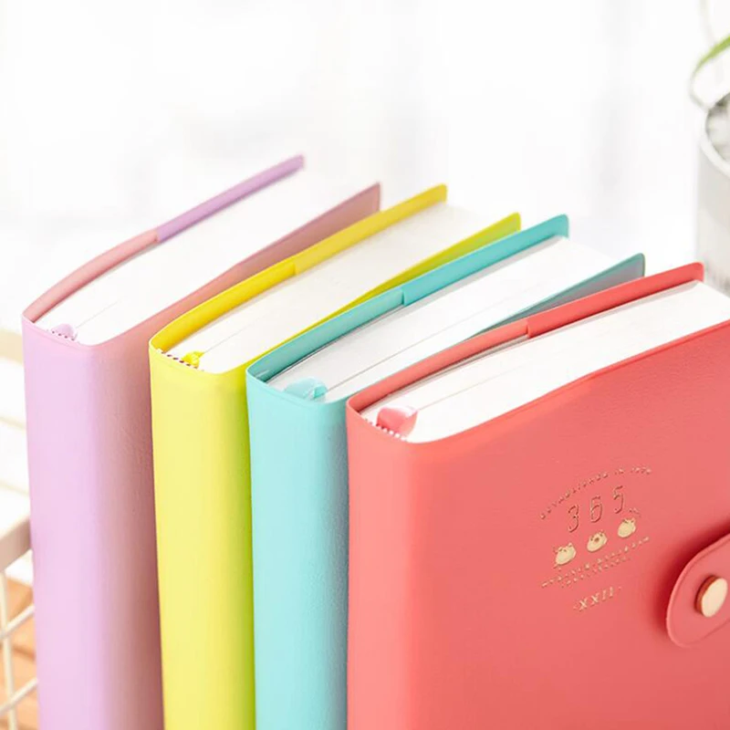 Kawaii Candy Color Notebook Journal Diary Planner Notepad Organizer Paper Note Book A6 Agendas Korean Stationery | Дом и сад