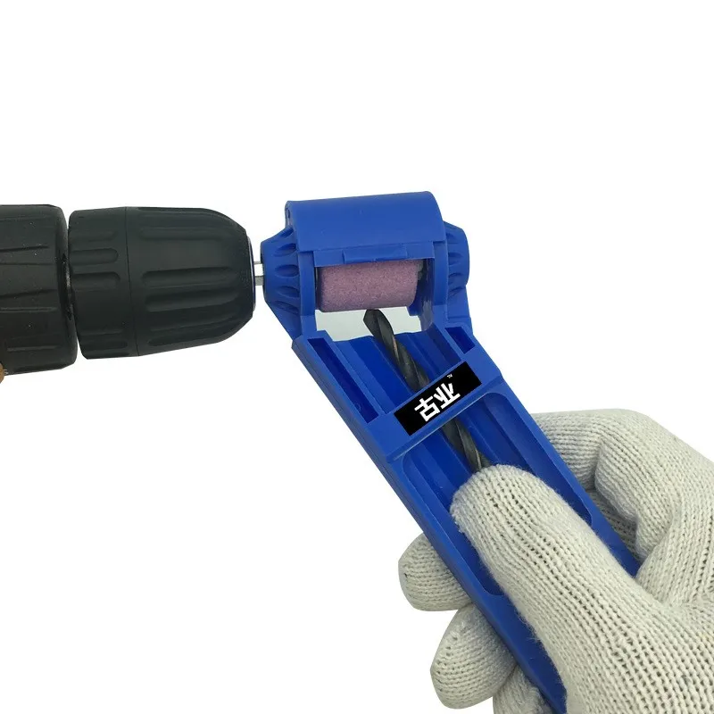 

1 set 2-12.5mm Portable Drill Bit Sharpener Corundum Grinding Wheel Tool with Random Color