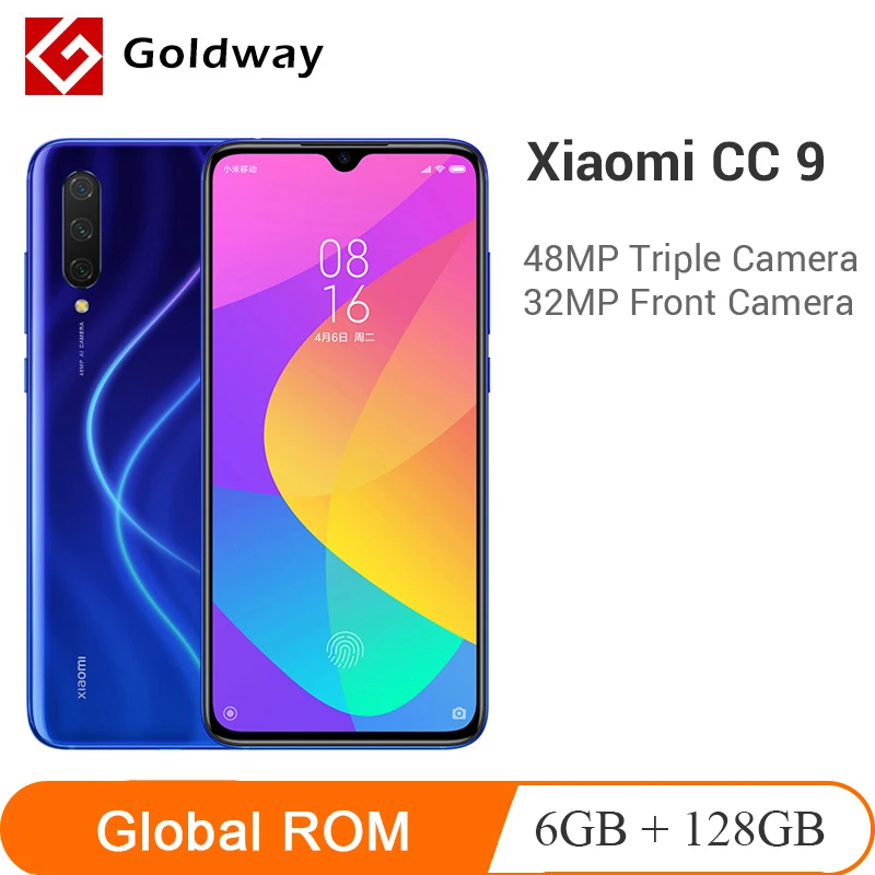 Глобальная ПЗУ Xiaomi Mi CC9 CC 9 6 ГБ 128 Гб Смартфон Snapdragon 710 Восьмиядерный процессор 48 Мп