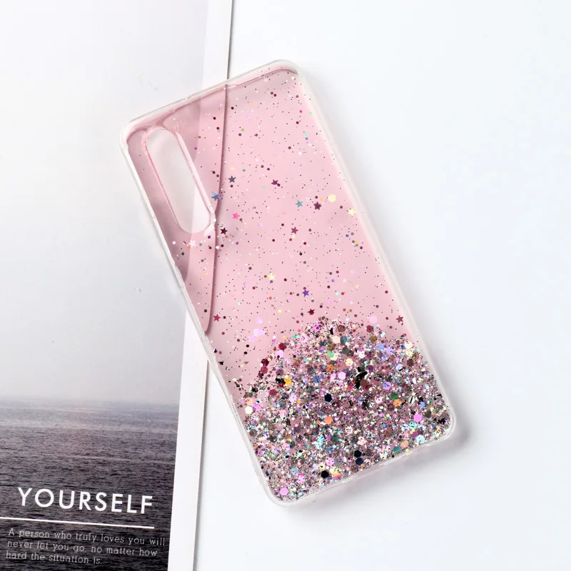 Pink 003 Чехол сверкающий с блестками для huawei Nova 5T 5i 3i 4 Honor 20s 10i V20 P10 P30 Pro P8 P9 Lite P Smart Z Y7 Y9 Prime чехол - Цвет: Pink 003