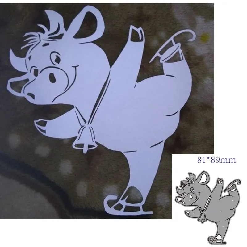 Металлические Вырубные штампы форма животное корова украшение для скрапбукинга