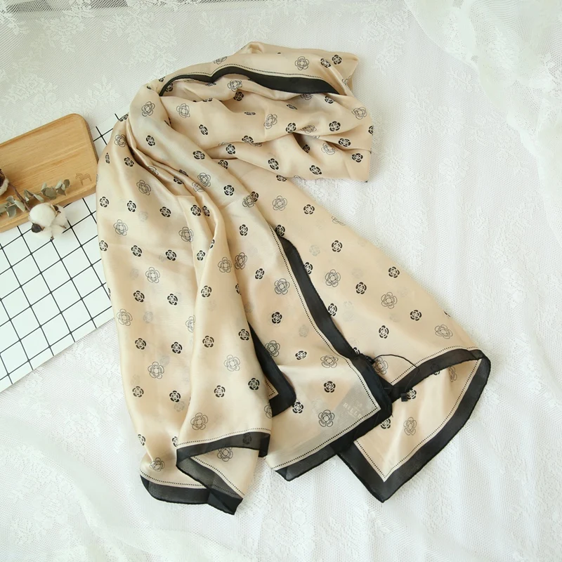 Мода 100% натуральный шелк хиджаб Женская Роскошная брендовая Дизайнерская обувь