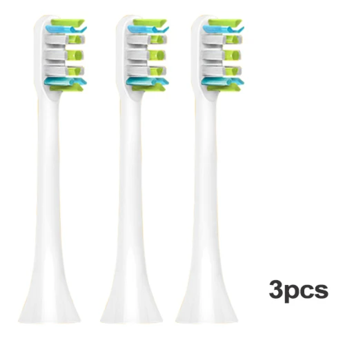 Элли для Xiaomi SOOCARE X3 Съемные насадки для зубной щетки для Xiaomi Mijia Soocas Soocare X3 электрические головки зубных щеток черный розовый - Цвет: 3pcs white