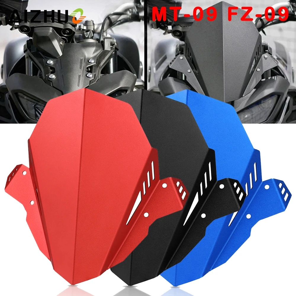 

MT09 Motorcycle Aluminum Kit Deflector Windshield Windscreen Fits FOR YAMAHA MT-09 MT 09 2017 2018 2019 2020 FZ09 FZ-09 FZ 09