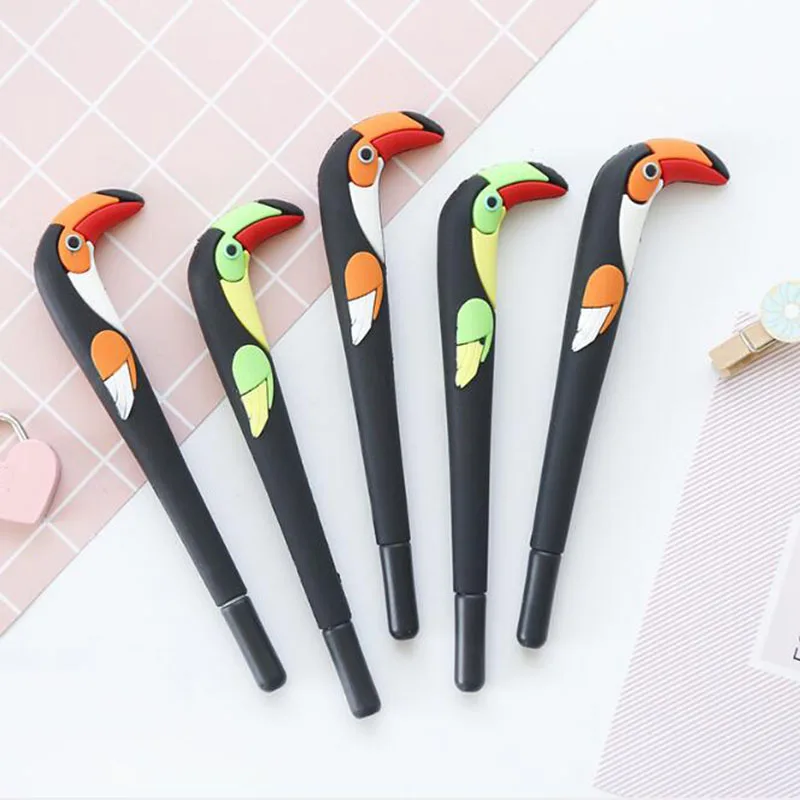 

1pc New Cute Cute Cartoon Pen Student Writing Homework Stationery Silicone Creative Cute Styling Gel Pen Business Office Pen