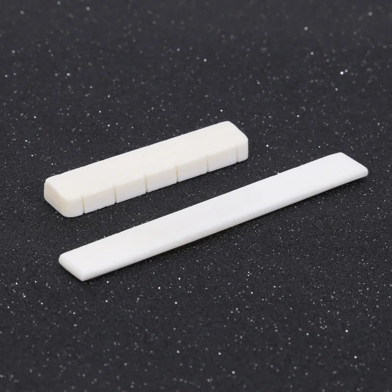 6 String Classical Guitar Bone Bridge Saddle And Nut Ivory Set Music Instruments Replacement Spare Part White Guitar Parts