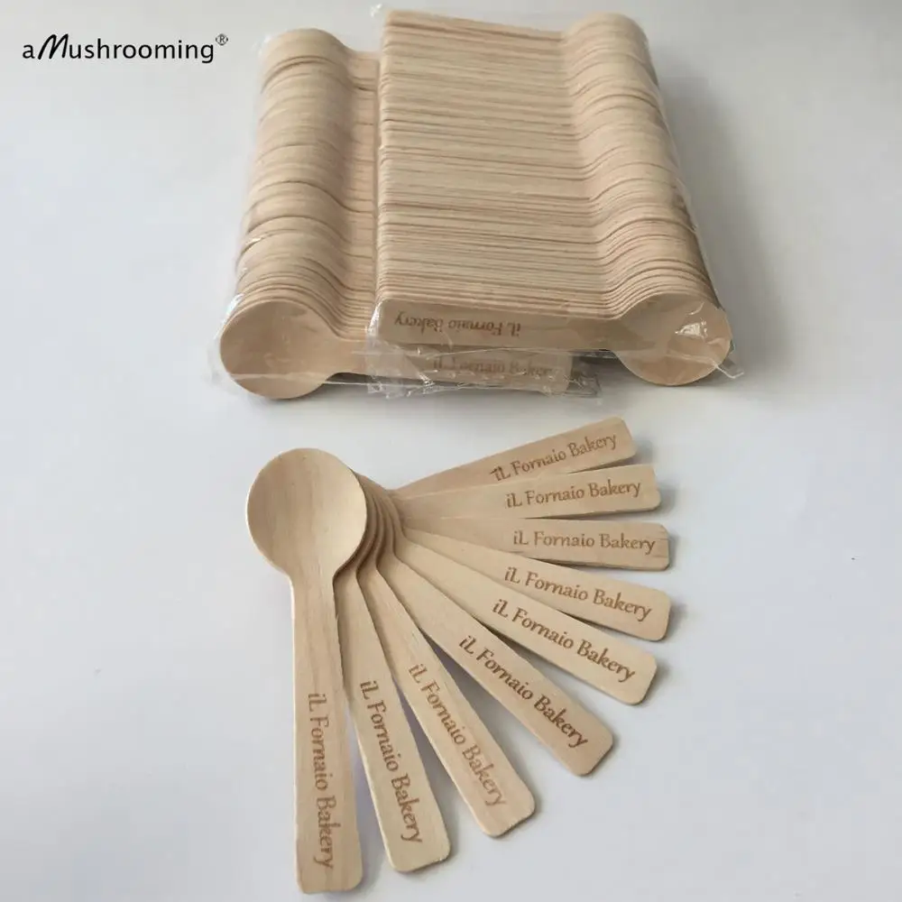 Оригинальная гравировка мини-ложки для мороженого десертов сыра тортов