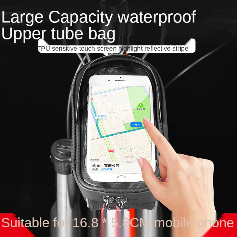 

YALEBIKE Waterproof Touch Screen Ultra-Light Reflective Bike Head Bag Mountain Bike Front Beam Package Cycling Bicycle Equipment