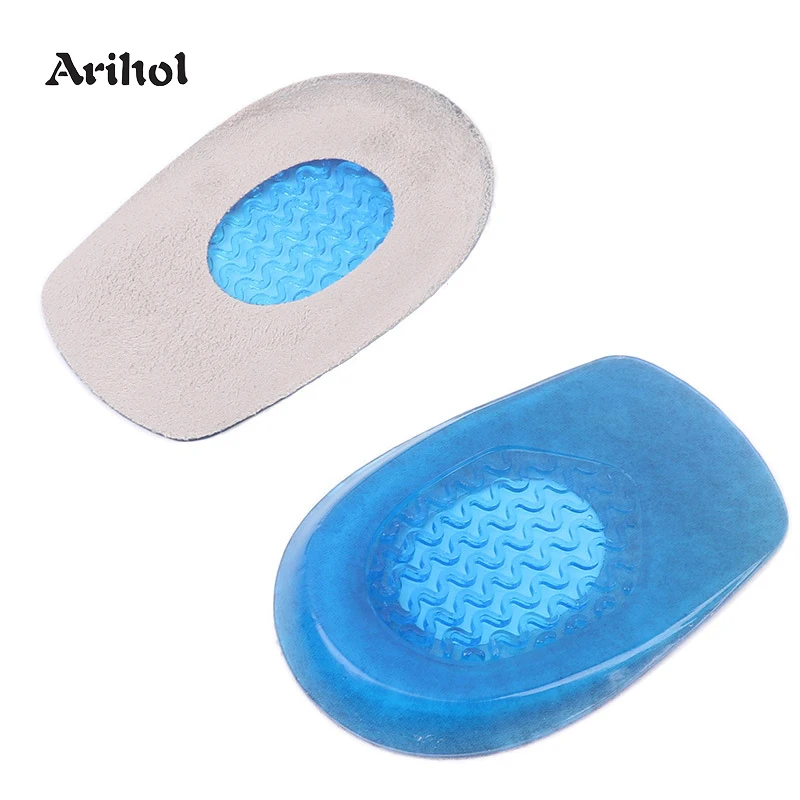 Gel Heel Pads Cushion Inserts for Plantar Fasciitis Soft Heel Cups Spurs Insole for Men & Women